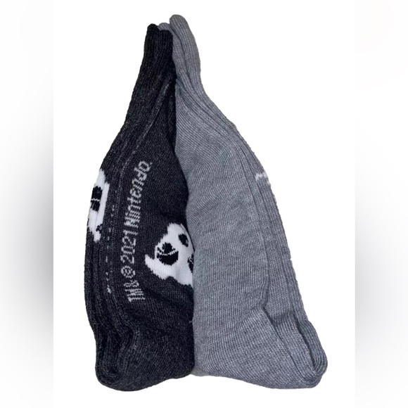 Animal Crossing New Horizons Crew Socks 2 Pair Men 6.5-12 Gray w Nook Slider NES - Picture 7 of 11